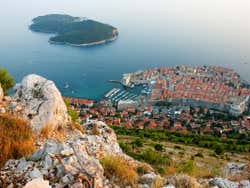 Vista su Dubrovnik dalla funicolare